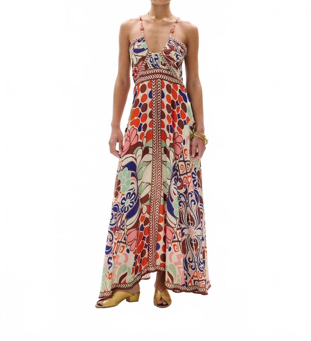 NEW CAROLINA K joyce midi dress in punta print
